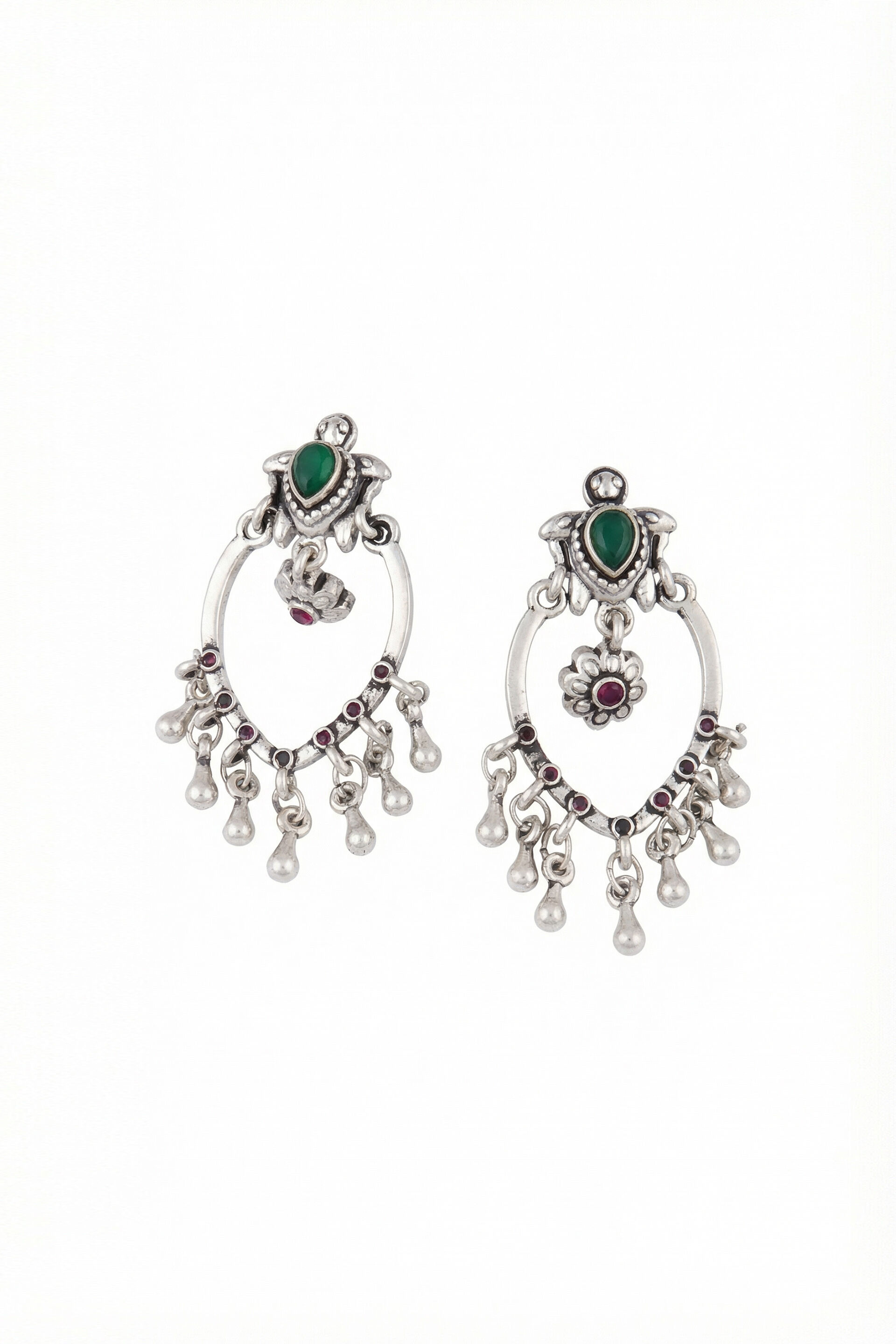 Stone Accent Dangler Earrings, , image 2